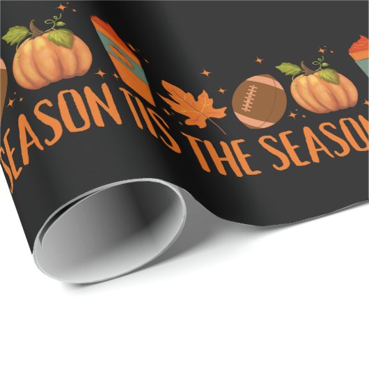 Dit is het seizoen Herfst herfst Halloween Cadeaupapier (Rol Hoek)