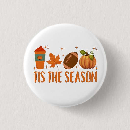 Dit is het seizoen Herfst herfst Halloween Ronde Button 3,2 Cm (Voorkant)
