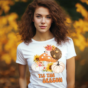 Dit is het seizoen Herfst Pompoen Bloemen Herfst T-shirt