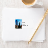 Dit is het seizoen in het Dallas-adreslabel Etiket (Insitu)