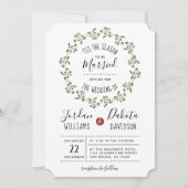 Dit is het seizoen | kerstbruiloft kaart (Voorkant)