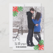 Dit is het seizoen Kerstbruiloft Save The Date (Voorkant)