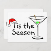 Dit is het seizoen kerstMartini Feestdagenkaart (Voorkant / Achterkant)