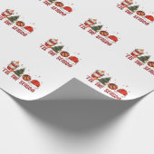 Dit is het seizoen Kerstmis Basketbal Cadeaupapier (Hoek)