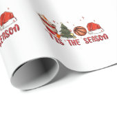 Dit is het seizoen Kerstmis Basketbal Cadeaupapier (Rol Hoek)