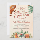 Dit is het seizoen koekjes kerstfeest kaart (Voorkant)