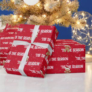 'DIT IS HET SEIZOEN met peperkoek man Cadeaupapier