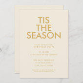 Dit is het seizoen Modern Minimalistisch Kerstfees Kaart (Voorkant / Achterkant)