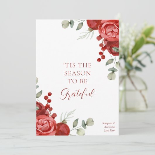 'Dit is het seizoen om dankbaar te zijn | Zakelijk Kaart (Staand voorkant)