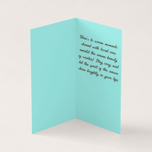 Dit is het seizoen om een vrolijke kerstkaart te z kaart (Binnen)