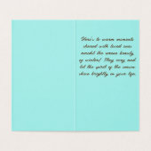 Dit is het seizoen om een vrolijke kerstkaart te z kaart (Binnenkant ongevouwen)