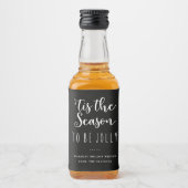 'Dit is het seizoen om Jolly Black Holiday te zijn Likeurfles Etiket (Voorkant)