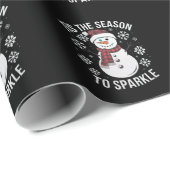 Dit is het seizoen om kerstcadeau te sprankelen cadeaupapier (Rol Hoek)