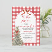 Dit is het seizoen om te trouwen Bow Vrijgezellenf Kaart (Staand voorkant)