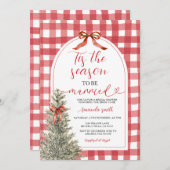 Dit is het seizoen om te trouwen Bow Vrijgezellenf Kaart (Voorkant / Achterkant)