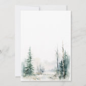 Dit is het seizoen om te trouwen met Pine Trees Kaart (Achterkant)