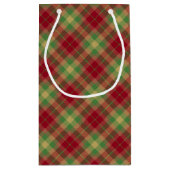 "Dit is het seizoen om te trouwen" Red Plaid Holid Klein Cadeauzakje (Achterkant)