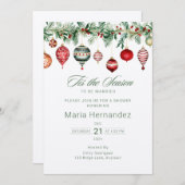 Dit is het seizoen om te trouwen Winter Vrijgezell Kaart (Voorkant / Achterkant)