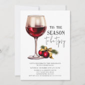 'Dit is het seizoen om Tipsy te zijn! cocktailpart Kaart (Voorkant)