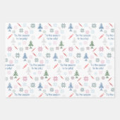 'Dit is het seizoen om vrolijk te zijn! Kleurrijke Inpakpapier Vel (Voorkant 2)