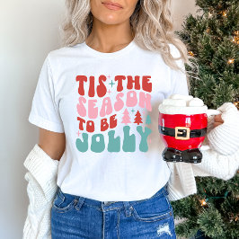 'Dit is het seizoen om vrolijke kerst te zijn T-shirt