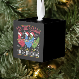 Dit is het seizoen om Western te zijn van de kerst Kubus Ornament