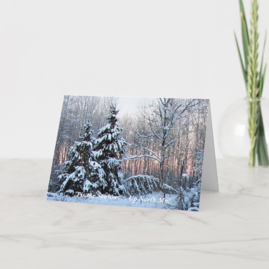 Dit is het seizoen op North Man! vrolijk kerstfees Bedankkaart (Voorkant)