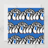 Dit is het seizoen Penguin kerstfeest uitnodiging (Achterkant)