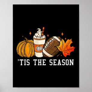 Dit is het seizoen Pumpkin Spice American Football Poster