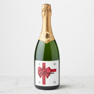 Dit is het seizoen rode mousserende wijn label sparkling wijnetiket