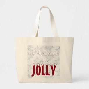 Dit is het seizoen Snowflakes Graphics Grote Tote Bag