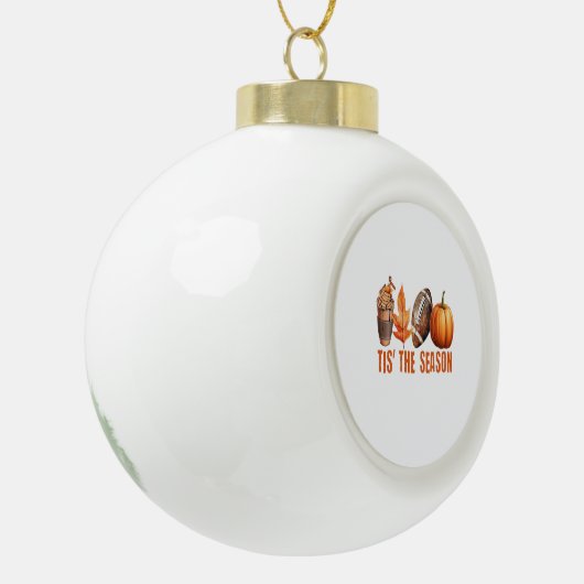 Dit is het seizoen Thanksgiving pompoen Keramische Bal Ornament (Links)
