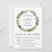 Dit is het seizoen | Uitnodiging tot kerstbruiloft (Voorkant)