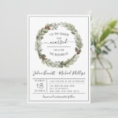 Dit is het seizoen | Uitnodiging tot kerstbruiloft (Staand voorkant)