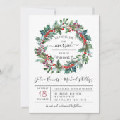 Dit is het seizoen | Uitnodiging tot kerstbruiloft (Voorkant)