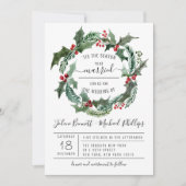 Dit is het seizoen | Uitnodiging tot kerstbruiloft (Voorkant)