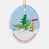 Dit is het seizoen van de dieren keramisch ornament (Rechts)