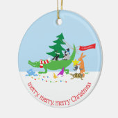 Dit is het seizoen van de dieren keramisch ornament (Links)