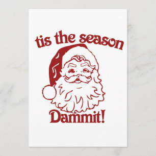 Dit is het seizoen van de grappige kerst kaart