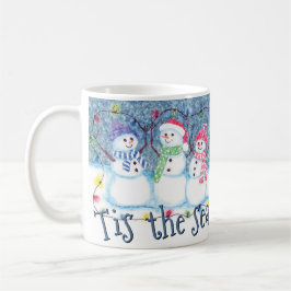 Dit is het seizoen van de Jolly Funny Snowmen Koffiemok