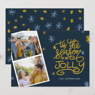 Dit is het seizoen van de Jolly Photo Holiday Card Kaart