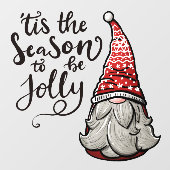 Dit is het seizoen van de juffrouw raamsticker (Vel)