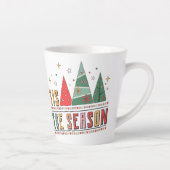 Dit is het seizoen van de moderne kersttypografie latte mok (Rechts)