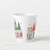 Dit is het seizoen van de moderne kersttypografie latte mok (Voorkant)