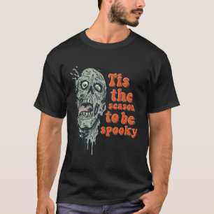 Dit is het seizoen van de spooky Zombie Skull Hall T-shirt