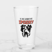 Dit is het seizoen van Spooky Creepy Halloween Glas (Voorkant)