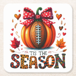 Dit is het seizoen vierkante kartonnen onderzetter