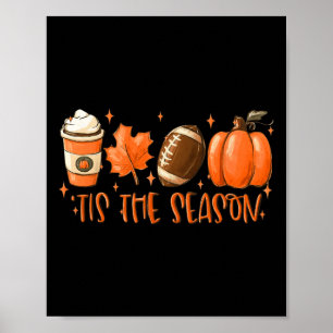 Dit is het seizoen voetbal Herfst Thanksgiving Poster