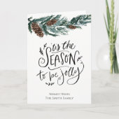 Dit is het seizoen waarin de pijnpijnboom van de W Feestdagen Kaart (Voorkant)