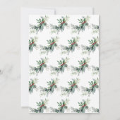 Dit is het seizoen Winter Berries gebladerte Kerst Kaart (Achterkant)